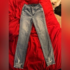 Judy Blue Distressed Skinny Jeans in Blue